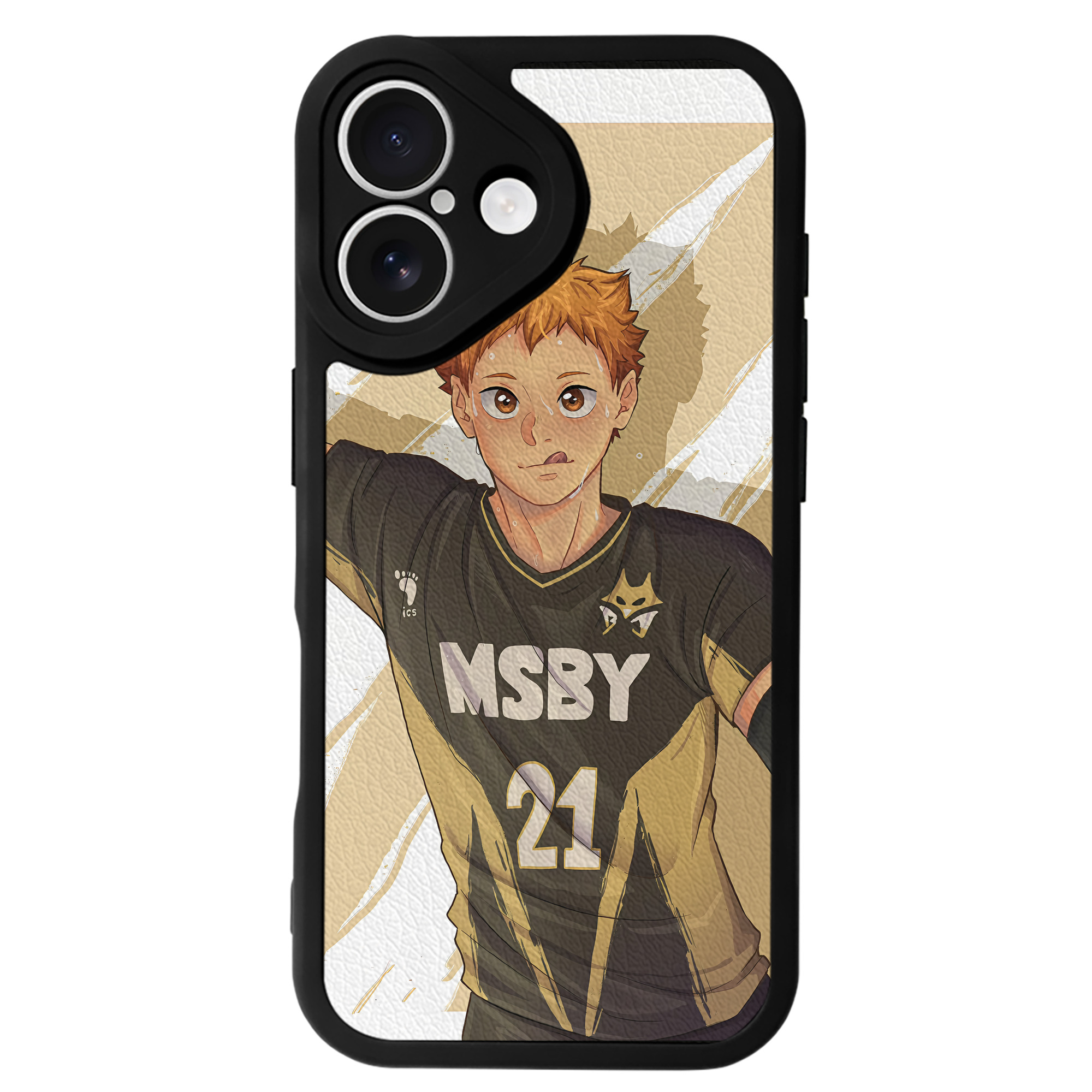 （画像用） ハイキュー!! Haikyu!! 【iPhone 16シリーズ対応】シリコンスマホケース（レザー調） 材質：シリコン